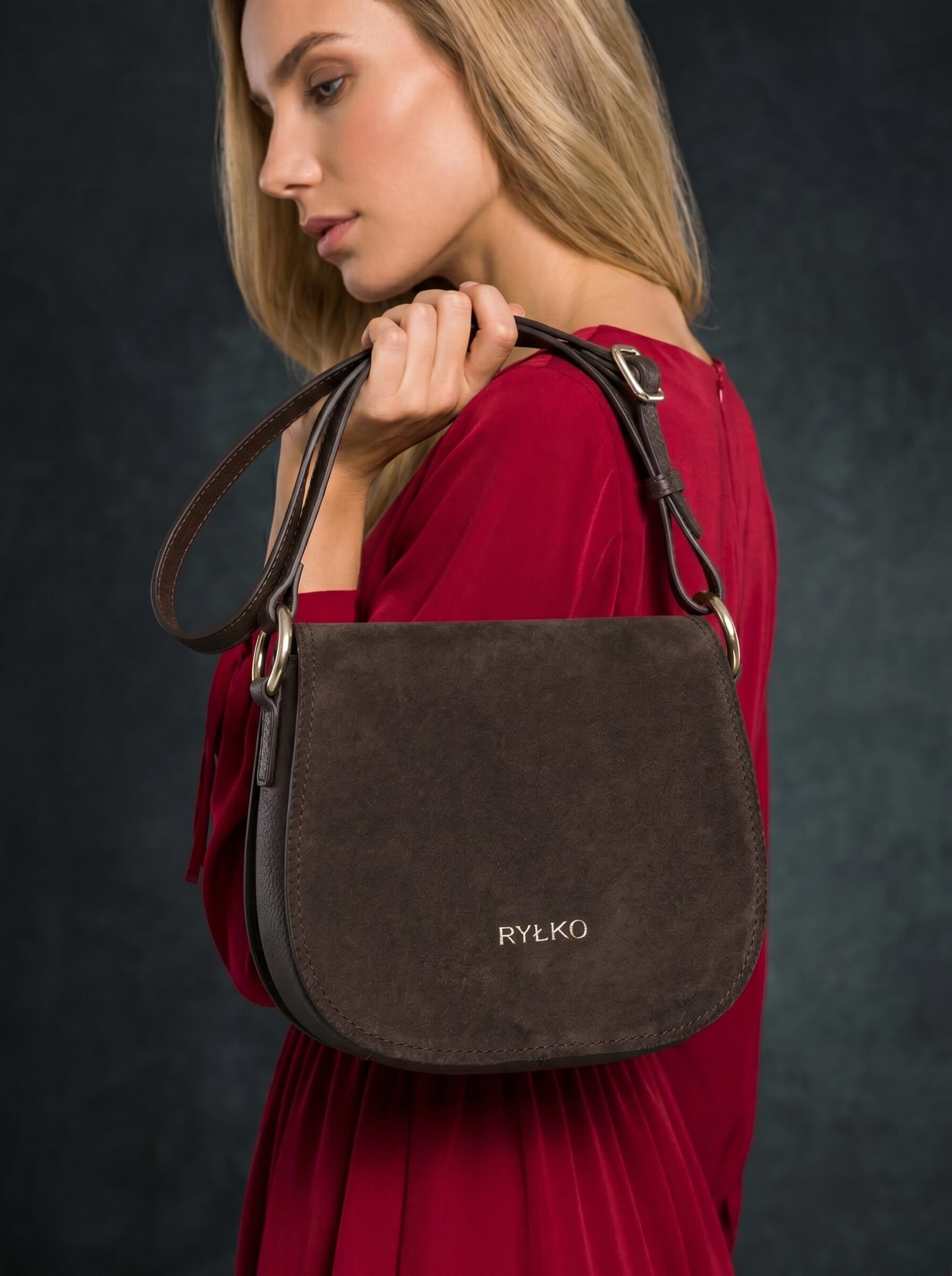 Chocolate Brown Saddle Bag Back